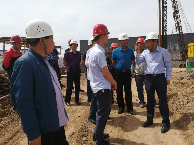 王九鸣到陈炉陶瓷工业园区调度项目建设工作